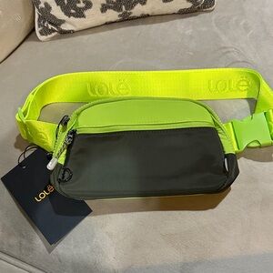 Lole Neon Lime & Olive Green Waist Pack